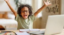 Happy student celebrating academic success